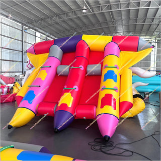 Best Inflatable Fly Fishing Boat Sea Surfing Banana Towable Tube Water Games For Parties