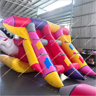 Best Inflatable Fly Fishing Boat Sea Surfing Banana Towable Tube Water Games For Parties