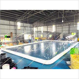 Best Inflatable Pool Cover With Transparent Roof Air-Tight Tube Inflatable Pool Dome For Winter