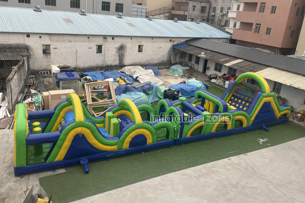 Giant Inflatable Obstacle Course Best Outdoor Obstacle Challenge Course Inflatable Sports Interactive Game