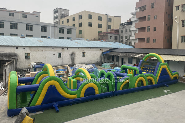 Giant Inflatable Obstacle Course Best Outdoor Obstacle Challenge Course Inflatable Sports Interactive Game