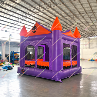 Turn Halloween celebrations into a thrilling adventure with a haunted house inflatable featuring a giant pumpkin decoration and spacious bounce park. Designed for adults, parties, festivals, backyard events, and commercial rentals, the jumping castle delivers exciting entertainment and a spooky atmosphere. Durable construction, vibrant details, and easy setup make it ideal for seasonal fun.