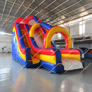 Host the perfect backyard water park party! This heavy-duty inflatable features a vibrant rainbow slide, massive bouncy castle, and refreshing splash pool. Built for safe, commercial-grade outdoor play, the big arch slide guarantees endless summer fun for kids. Upgrade your yard with the ultimate playground attraction—explore commercial inflatables for sale!