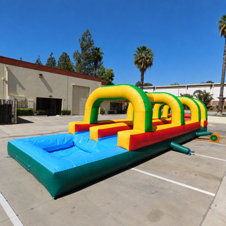 Turn up the fun with the Best Slip and Slide Outdoor Entertainment Area! This double-lane wet/dry inflatable water slide features a thrilling dual-slide design and a refreshing pool at the end. Perfect for all ages, it’s ideal for backyard parties, summer events, and year-round excitement.