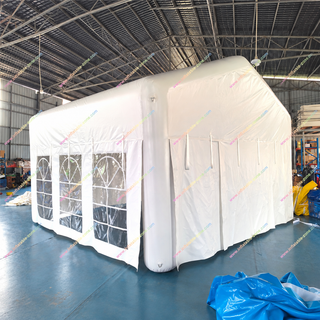 Make your event unforgettable with this Best Waterproof Inflatable Marquee Tent. Designed for large gatherings like weddings, parties, and catering events, this spacious white tent features built-in windows for natural light and airflow. Durable and waterproof, it ensures your event stays protected, rain or shine. Easy to set up, perfect for any occasion!