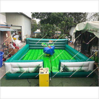 Big Bear Mechanical Inflatable Bull Bouncer Blow Up Sports Arena Inflatable Bull Ride Rental Near Me