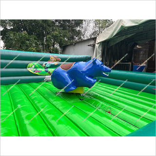 Big Bear Mechanical Inflatable Bull Bouncer Blow Up Sports Arena Inflatable Bull Ride Rental Near Me