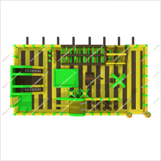 Fun Outdoor Play Equipment Amusement Games Big Obstacle Course Bounce House Inflatable Theme Park For Sale