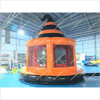 Big Witch Hat Bouncy Castle Rental Near Me Happy Hop Inflatable Bouncer Halloween Bounce House For Sale