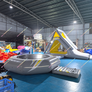 Transform any lake into a thrilling playground with this big inflatable water park. Featuring a floating trampoline, climbing zones, and an exciting water slide, it’s perfect for group fun and active play. Crafted from durable, high-quality materials for stability and safety, it’s easy to install and ideal for resorts, rentals, and unforgettable summer adventures.