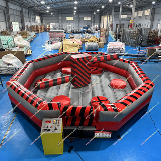 Make any party unforgettable with the Big Party Games Inflatable Wipeout Course! This red-and-black Inflatable Meltdown challenges players to race, dodge, and conquer obstacles for hours of fun. Durable, safe, and eye-catching, it’s perfect for backyard parties, team events, or any gathering that craves excitement and laughter.