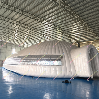 Transform any outdoor space into a stylish and functional venue with our Big Restaurant Inflatable Tent. Perfect for parties, discos, and camping events, this durable dome tent offers easy setup, spacious comfort, and a standout inflatable design that turns every gathering into a memorable experience. Ideal for rentals or personal use, it combines practicality with a festive atmosphere.