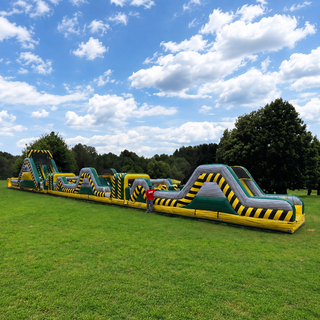 Experience non-stop fun with our Biohazard Inflatable Obstacle Course! The Super Rush Run & Slide features thrilling challenges and a fast-paced slide, perfect for outdoor events, parties, and team-building. Hire it today for an action-packed adventure near you!
