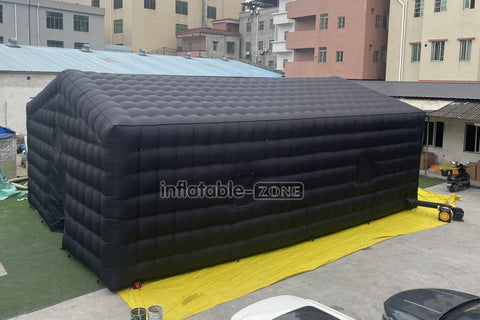 Backyard Large Black Inflatable Nightclub Wedding Tent Inflatable Party Tent For Outdoor Event