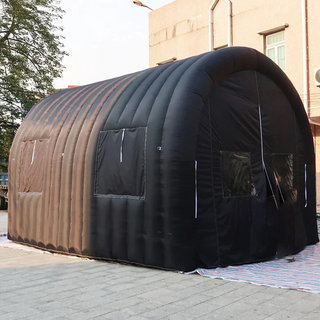 Black Inflatable Tunnel Tent Outdoor Cover Marquee Hire Near Me Commercial Party Tent For Sale