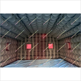 Black Nightclub Inflatable Tent Large Cube House Inflatable Night Club Near Me Decoration For Backyard Party - Inflatable-Zone