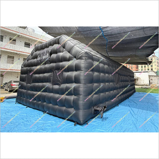 Black Nightclub Inflatable Tent Large Cube House Inflatable Night Club Near Me Decoration For Backyard Party - Inflatable-Zone