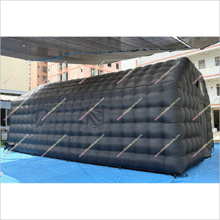 Black Nightclub Inflatable Tent Large Cube House Inflatable Night Club Near Me Decoration For Backyard Party - Inflatable-Zone
