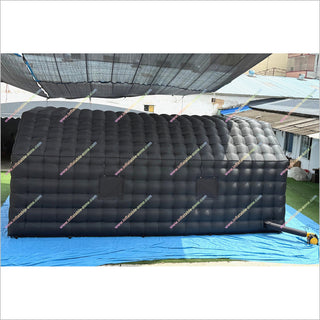 Black Nightclub Inflatable Tent Large Cube House Inflatable Night Club Near Me Decoration For Backyard Party - Inflatable-Zone