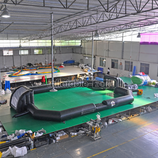 Experience the thrill of soccer anytime, anywhere with our Black Color Inflatable Soccer Field! Whether indoors or outdoors, this inflatable football pitch court promises endless fun and excitement for players of all ages. Perfect for tournaments, parties, or casual games, it's the ultimate choice for soccer enthusiasts. Get ready to kick off the action with our inflatable soccer field!