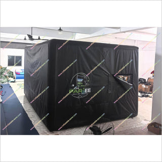 Mobile Inflatable Golf Simulator Impact Screen Protector Blow Up Golf Simulator Enclosure Tent