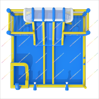 Best Backyard Inflatable Water Park Blow Up Water Slide Obstacle Course Inflatable Play Center Pool
