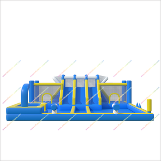 Best Backyard Inflatable Water Park Blow Up Water Slide Obstacle Course Inflatable Play Center Pool