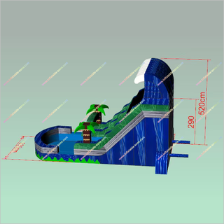 Tall Inflatable Palm Tree Blow Up Water Slide Bounce House Inflatable Water Slide For Above Ground Pool