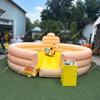Add a wild twist to your event with the Blow Up Camel Inflatable Mechanical Bull! This unique rodeo-style ride delivers thrilling spins, safe inflatable cushioning, and a fun desert-themed look. Perfect for parties, theme parks, school events, and festivals. Easy to set up and available for hire near you for unforgettable entertainment.
