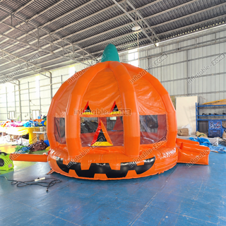 Make Halloween unforgettable with our Blow Up Jack O Lantern Inflatable Bounce House! Perfect for parties or soft play, it's the ultimate way to add spooky fun. Rent locally and bring smiles to your event. Great for those starting a bounce house business. Book now for hassle-free fun!
