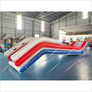 Boat Slide Inflatable Water Floating Games Pool Inflatable Island Lake Floats Large Inflatable Water Slide For Yacht