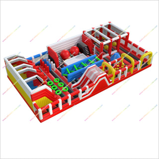 Inflatable Adventure Park Large Outdoor Bounce House Inflatable Obstacle Course Rental For Adults Near Me