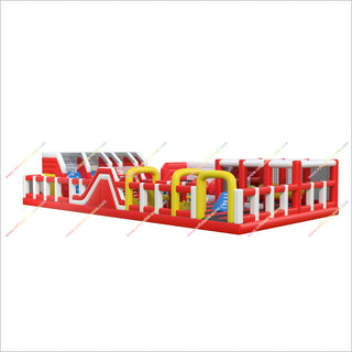 Inflatable Adventure Park Large Outdoor Bounce House Inflatable Obstacle Course Rental For Adults Near Me