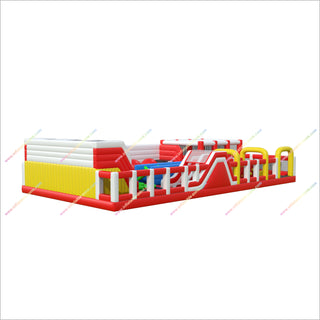 Inflatable Adventure Park Large Outdoor Bounce House Inflatable Obstacle Course Rental For Adults Near Me