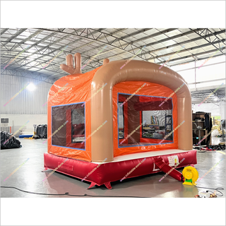 Christmas Reindeer Outdoor Inflatable Bouncy Castle Commercial Jump Play Centre Bounce House Inflatables For Sale
