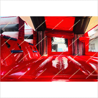 Commercial Inflatable Combo Bouncy Castle With Double Slide Large Monster Truck Bounce House Slides For Sale