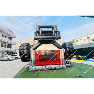 Commercial Inflatable Combo Bouncy Castle With Double Slide Large Monster Truck Bounce House Slides For Sale