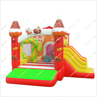 Cheap Inflatable Christmas Bounce House With A Slide Bouncer Inflatable Sale Jumping Castle Slide Combo