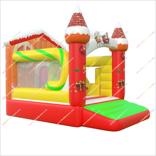 Cheap Inflatable Christmas Bounce House With A Slide Bouncer Inflatable Sale Jumping Castle Slide Combo