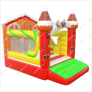Cheap Inflatable Christmas Bounce House With A Slide Bouncer Inflatable Sale Jumping Castle Slide Combo