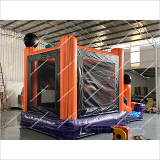 Jack O Lantern Bounce House Blow Up Halloween Castle Pumpkin Jump House Slide Combo Inflatables