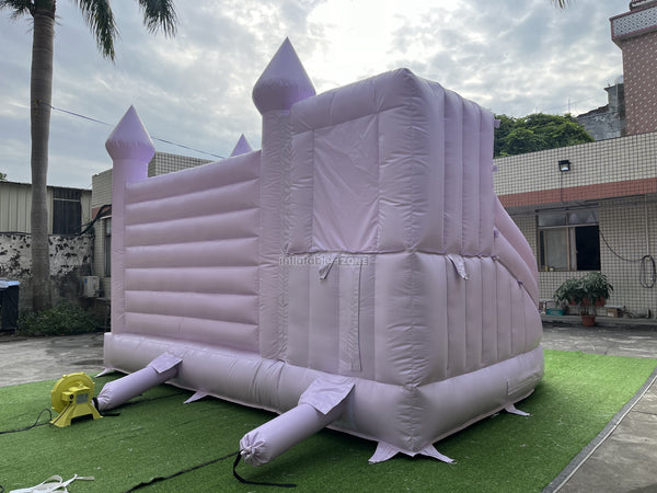 Light Purple Bounce House Wedding Jumping Castle Combo Slide Inflatable Bouncer Play Party