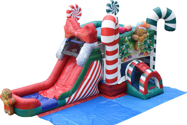 Candyland Bounce House Combo Inflatable Bouncy Castle Party Jump And Slide Entertainment