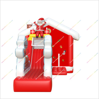 Inflatable Santas Bounce Houses With Slides For Rent Christmas Reindeer Cheap Inflatable Bouncy Castle Jump Slide Combo