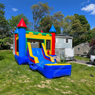 Upgrade your backyard fun with the Bounce House Water Slide Combo for Kids! This full PVC bounce castle offers a thrilling mix of jumping and sliding, perfect for keeping kids entertained for hours. Ideal for parties, playdates, or summer fun, this durable combo unit ensures endless laughter and unforgettable memories!