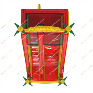 Sun Tropical Bouncy Castle Inflatable Slide Palm Trees And Rainbow Arches Inflatable Slide For Home