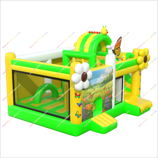 Butterfly-Themed Inflatable Bounce House And Slide Combo Garden Decorations Bouncy Castle With Slide For Adults