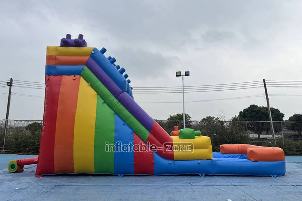 Water Bounce House Inflatable Slip And Slide Happy Inflatable  The Pool