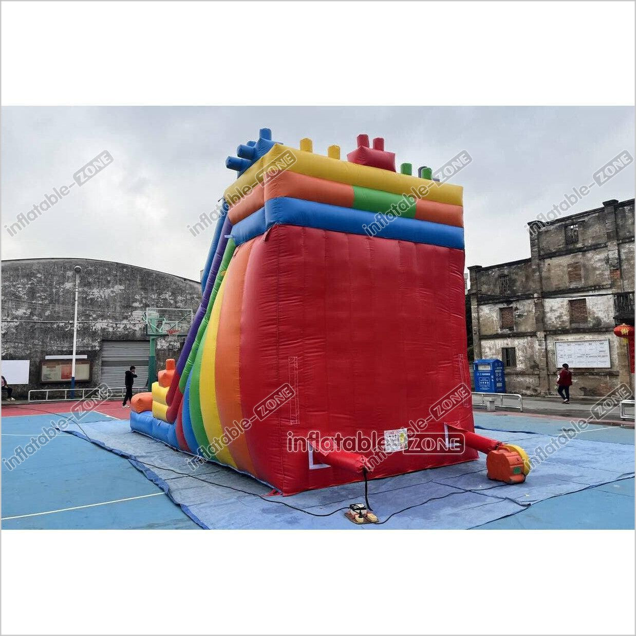 Commercial Building Block Giant Inflatable Water Slide With Inflatable ...