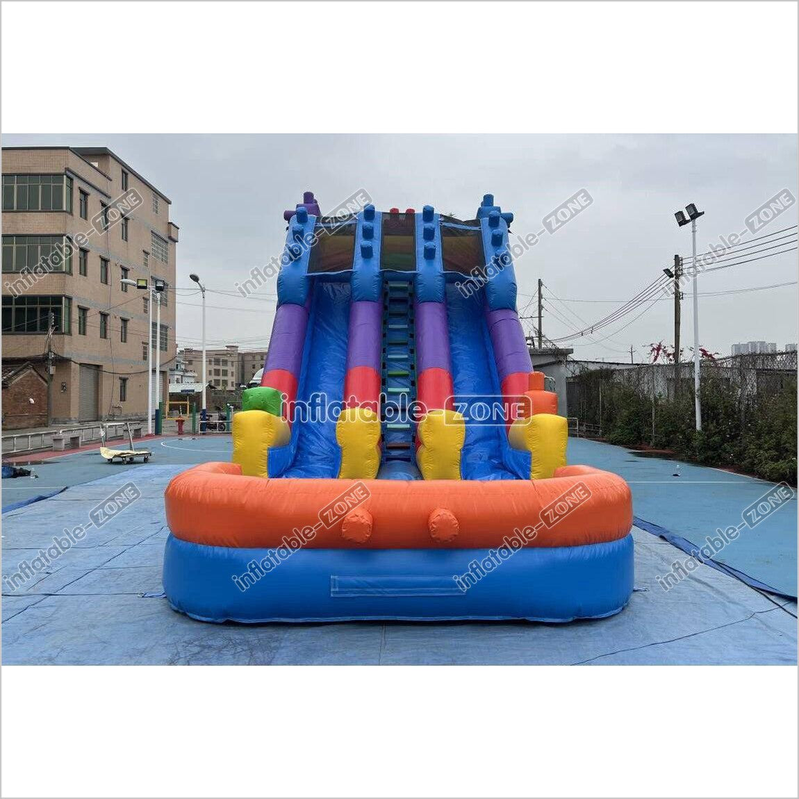 Commercial Building Block Giant Inflatable Water Slide With Inflatable ...